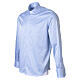 Camicia clergy Satin azzurro manica lunga cotone Cococler  s4