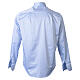 Satin Clergy Shirt in Light Blue, Long Sleeve, 100% Cotton by Cococler s6