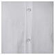 Chemise clergy satin blanche manches longues 100% coton Cococler s4