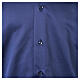 Blue Satin Clergy Shirt, Long Sleeve, 100% Cotton by Cococler s5