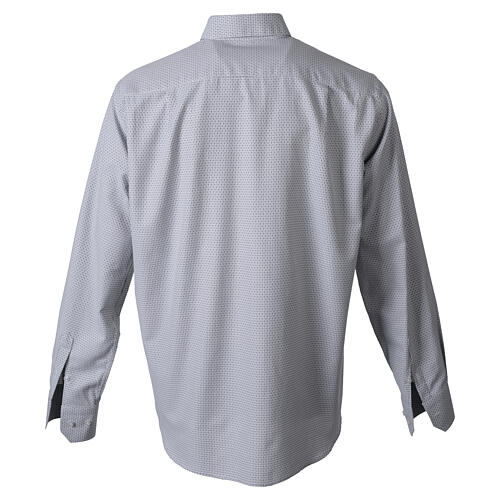 Clergy Shirt Long-Sleeve 'New Cross' in Gray Cotton-Blend, Cococler 7