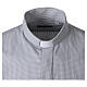 Clergy Shirt Long-Sleeve 'New Cross' in Gray Cotton-Blend, Cococler s3