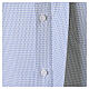 Camisa clerical New Croce azul celeste manga comprida Cococler misto algodão s5