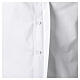 Long-sleeved Roma clerical shirt, white cotton blend by Cococler s5