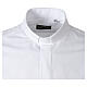 Camicia clergy bianco Roma Cococler misto cotone manica lunga s3
