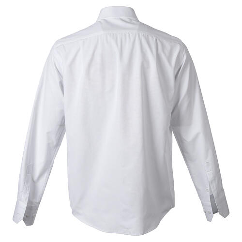 Cococler Roma clergy shirt white cotton blend long sleeve 6