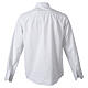 Cococler Roma clergy shirt white cotton blend long sleeve s6