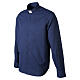 Camicia Roma blu manica lunga clergy Cococler misto cotone s4
