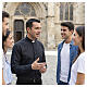 Chemise clergy noire Roma Cococler mélange coton manches longues s2
