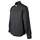 Chemise clergy noire Roma Cococler mélange coton manches longues s4