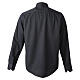 Camicia clergy nero Roma Cococler misto cotone manica lunga s6