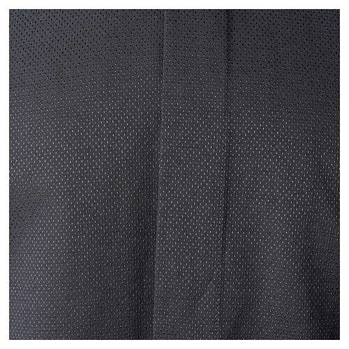 Camisa clergy preta Roma Cococler mistura de algodão manga comprida 7