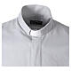 Chemise Clergyman New Jacquard gris clair manches longues Cococler mélange coton-soie s3