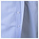 Clergy shirt light blue Jacquard Cococler long sleeve cotton-silk blend s4