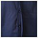 Camisa clergy Jacquard azul escuro manga comprida misto algodão seda Cococler s5