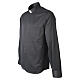 Camicia New Jacquard clergy nero manica lunga Cococler misto cotone s4