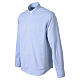 Iceberg light blue long-sleeve clergy shirt with clergy collar, Cococler, cotton blend s4