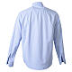 Camicia Iceberg clergyman Cococler manica lunga celeste misto cotone s7