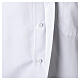 Camisa clergy branca Iceberg manga comprida misto algodão Cococler s6