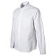 Iceberg White Clergy Shirt, Long Sleeve, Cotton Blend, Cococler s5