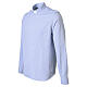 Chemise Generation Cococler clergyman bleu ciel mélange coton manches longues s4