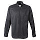Camicia clergy Exclusive manica lunga nero Cococler per Holyart s1