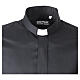 Camicia clergy Exclusive manica lunga nero Cococler per Holyart s3