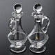Glass cruet set with silver-plated tray s9