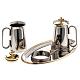 Stainless steel cruet set, water and grapes symbols s6