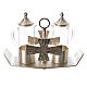 Cruets for mass, in silver-plated brass and cross s1