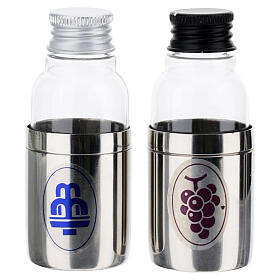 Messkännchen-Set für Wasser und Wein, 30 ml – mit Metallmantel