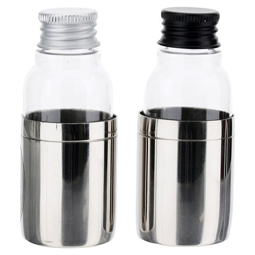 Cruets with hermetic lid, water and wine 30 ml 2