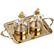 Cruet Set In Glass And Polished Brass s3
