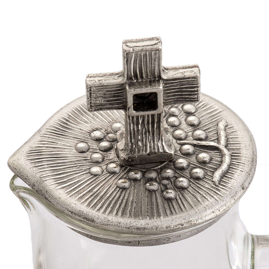 Cruet set for Mass celebration in silver molten bronze online sales