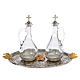 Cruets for mass with tray, grapes and angels s1
