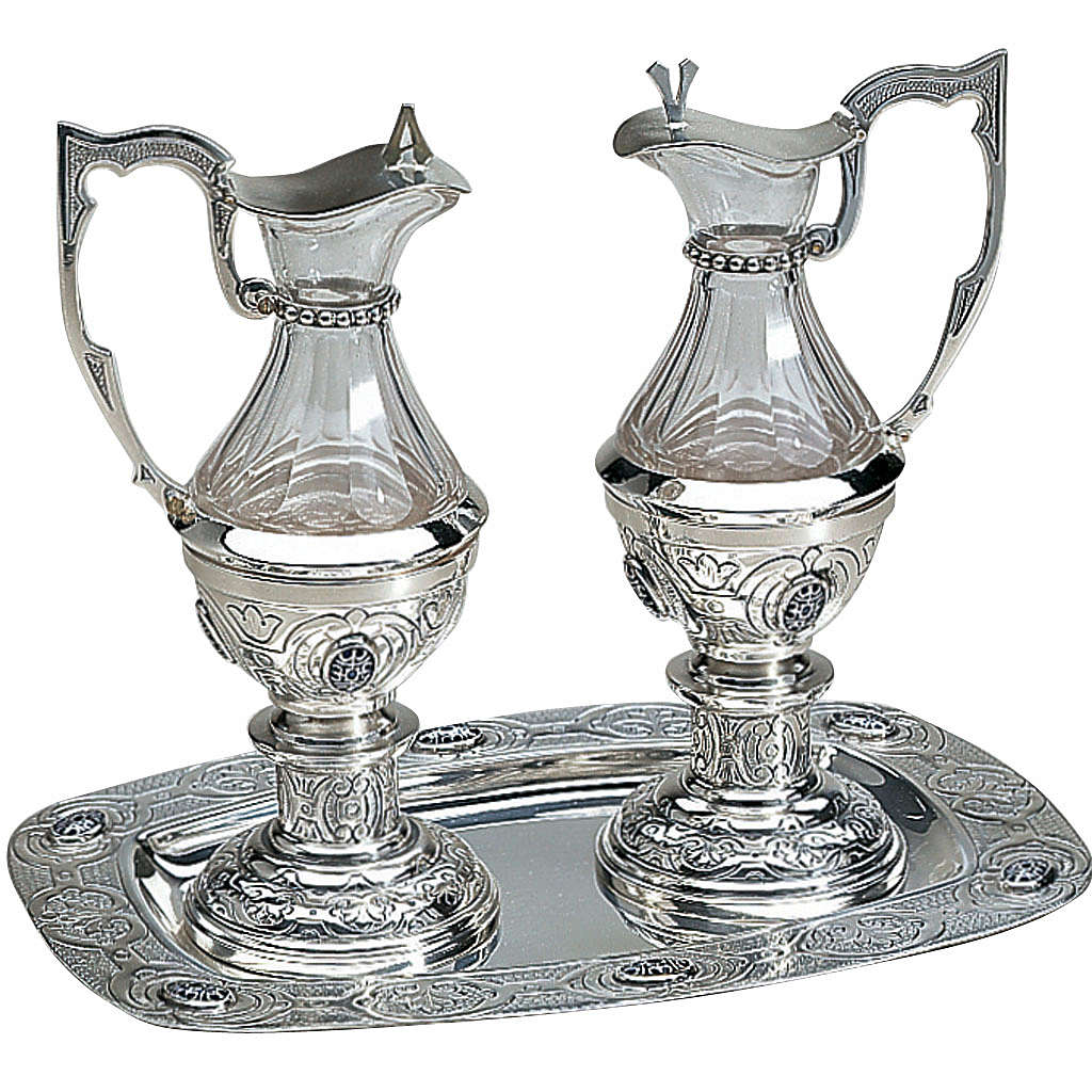 Molina cruets, set of 2, in silver brass online sales on