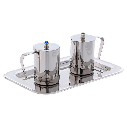 Molina cruets set for mass celebration in stainless steel 3