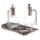 Cruet set with melted cast nickel tray s2