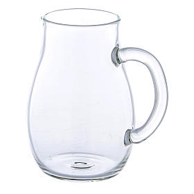 Set De 2 Burettes Eau Et Vin En Verre Bombé - 110 Ml - Pour Église, Cérémonie Ou Décoration De Table