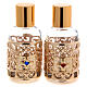 Bottles in glass with grapefruit decoration, golden 30 ml s1
