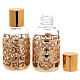 Bottles in glass with grapefruit decoration, golden 30 ml s4