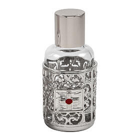 Bottles in glass with grapefruit decoration, silver tone 30 ml