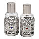 Bottles in glass with grapefruit decoration, silver tone 30 ml s1