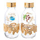 Bottles in glass with grapefruit decoration, golden 125 ml s4