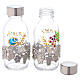 Bottles in glass with grapefruit decoration, silver tone 125 ml s2