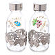 Bottles in glass with grapefruit decoration, silver tone 125 ml s4