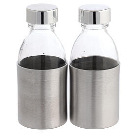 Botellas 125 ml de vidrio y coraza de aluminio