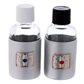 Bottles in glass with eco-leather case 30 ml