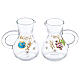 Parma glass cruets painted by hand 75 ml s1