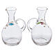 Set pair of Venice glass ampoules with handmade decorations ml. 200 s2